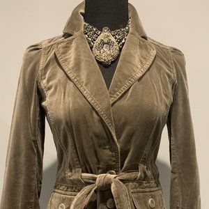 Loft Gray Velvet Jacket